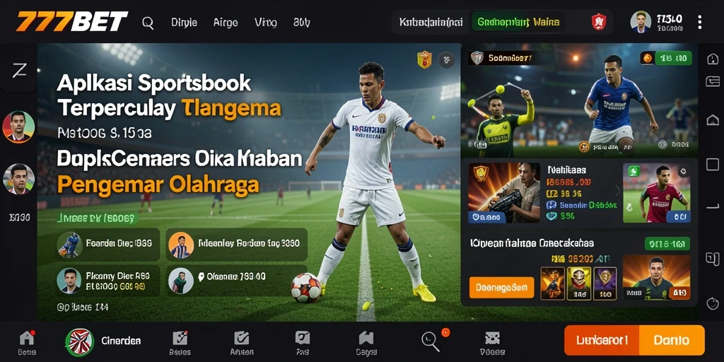 Screenshot 777BET menampilkan antarmuka taruhan olahraga yang menarik.