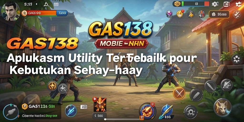 Screenshot utama GAS138 menampilkan antarmuka aplikasi Utility yang menarik.