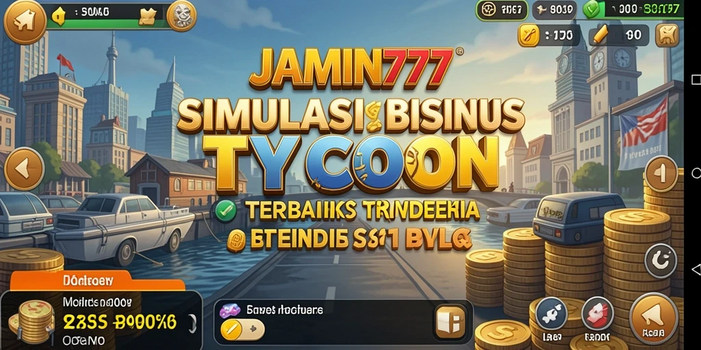 Tampilan gameplay seru dalam membangun kerajaan bisnis.