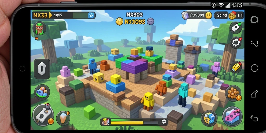 Screenshot utama NX303 menampilkan gameplay Puzzle yang mendebarkan.