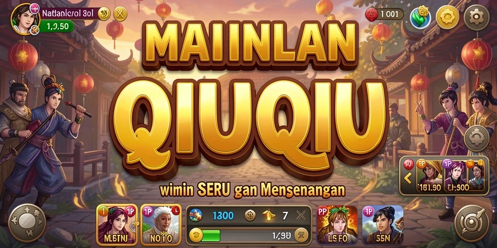 Tampilan screenshot utama PP7 menampilkan serunya gameplay QiuQiu.