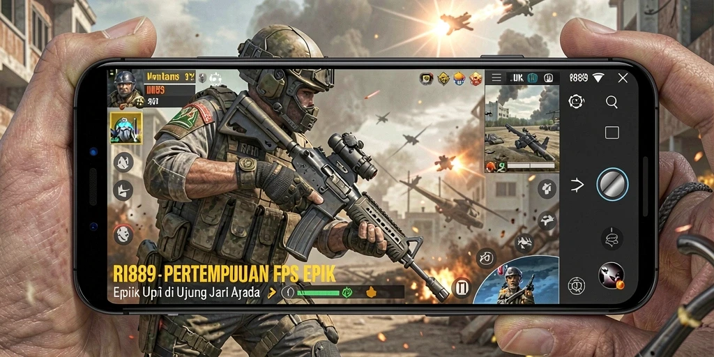 Gameplay RI889 yang menegangkan dan mendebarkan di arena pertempuran.