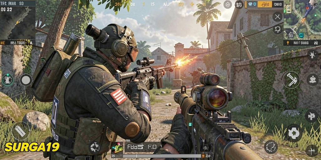 Tampilan seru dari gameplay SURGA19 yang mendebarkan.